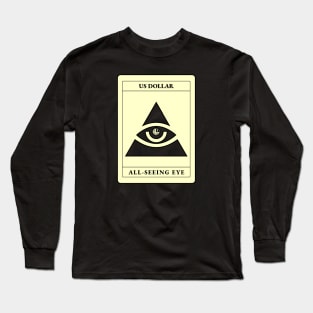 US Dollar All Seeing Eye Long Sleeve T-Shirt